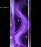  透明棱柱内紫色烟雾特效469#竖屏 	 