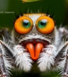  微距蜘蛛特写素材3202#竖屏 	 