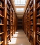  图书馆书架长廊3019#竖屏 	 