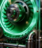  透明外壳机械齿轮装置3990#竖屏 	 