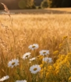  田野间盛开的野花6522#竖屏 	 