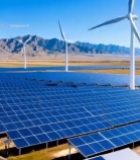  太阳能光伏与风力发电场3923#竖屏 	 