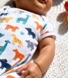  躺卧玩耍的婴儿902#竖屏 	 