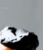  手捏黑色泥团素材2057#竖屏 	 