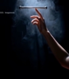  手指平衡魔术棒特写217#竖屏 	 