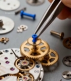  手工修理手表机械齿轮7126#竖屏 	 