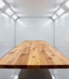  室内木质长桌展示场景4686#竖屏 	 