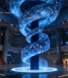  室内科幻风格宇宙旋涡特效6172#竖屏 	 