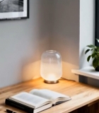  室内木质书桌台灯书籍场景5696#竖屏 	 