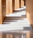  室内木质结构楼梯光影素材(1)3419#竖屏 	 