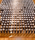  室内人群整齐列队画面2290#竖屏 	 