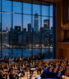  室内钢琴与乐队演奏场景1020#竖屏 	 