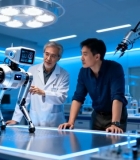  实验室医生研究机器人素材(1)5105#竖屏 	 