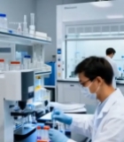  实验室科研人员做实验134#竖屏 	 