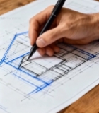  设计师手绘建筑草图(1)5588#竖屏 	 