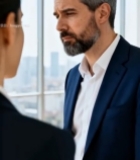  商务人士办公室交流场景(1)3441#竖屏 	 