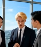  商务人士办公场景交流画面7755#竖屏 	 