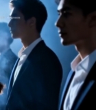  商务人士队列站立场景6257#竖屏 	 