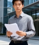  商务男士户外手持文件6916#竖屏 	 