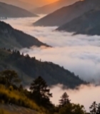  山脉云海日出自然风光7216#竖屏 	 