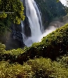  山林间瀑布自然景观3888#竖屏 	 