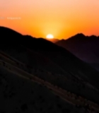  山间日落全景1511#竖屏 	 