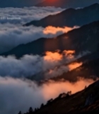  山间日出云海景观1220#竖屏 	 