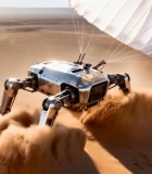  沙漠中行走的机器人4081#竖屏 	 