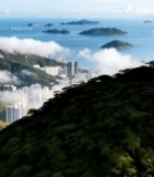  山海间城市建筑俯瞰景观7527#竖屏 	 