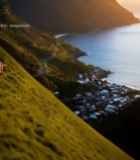  山海间蜿蜒公路航拍素材7427#竖屏 	 