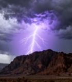  山地雷电自然风光7380#竖屏 	 