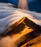  山峰云海日出景观(1)6267#竖屏 	 