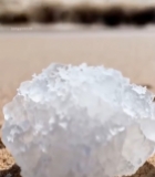  沙滩上的冰糖特写1664#竖屏 	 