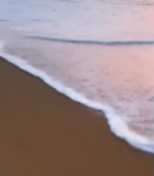  沙滩海浪日落自然风光705#竖屏 	 