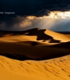  沙漠乌云下的自然风光3353#竖屏 	 