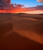  沙漠日落壮丽风光661#竖屏 	 