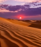  沙漠日落自然风光(1)1014#竖屏 	 