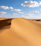  沙漠沙丘蓝天白云风景7867#竖屏 	 