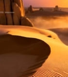  沙漠日落自然风光30#竖屏 	 