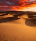  沙漠黄昏风光全景4291#竖屏 	 