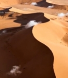  沙漠沙丘全景俯瞰4395#竖屏 	 