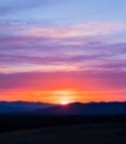  日落时分山峦与天空美景3886#竖屏 	 