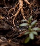  人参根部特写素材3873#竖屏 	 