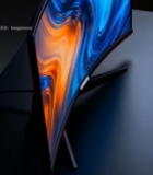  曲面显示器展示3535#竖屏 	 