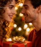  情侣圣诞节互赠礼物画面5786#竖屏 	 