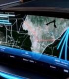  汽车驾驶舱智能仪表盘特写4283#竖屏 	 