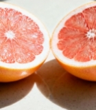  切开的红心柚特写(6)6043#竖屏 	 