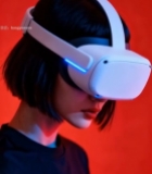  女性佩戴眼镜7082#竖屏 	 