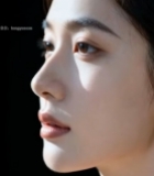  女性面部特写拍摄素材1320#竖屏 	 