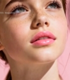  女性脸部特写美妆素材()7701#竖屏 	 